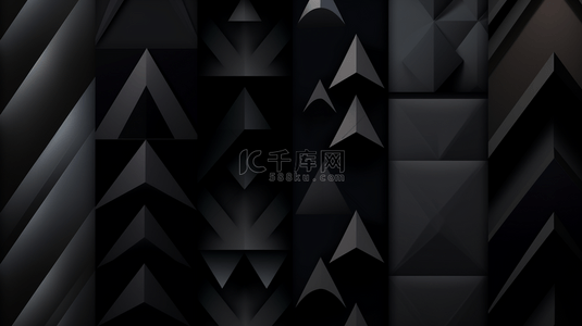 暗色扁平背景图片_一组抽象创意背景设计，采用深灰色调。