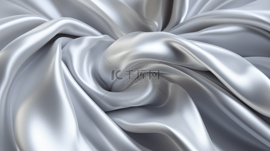 白色液体背景抽象艺术图案，拥有柔和的波浪流体和流畅的渐变形状构成。