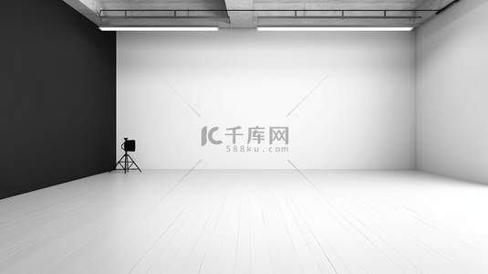 这是一款抽象的平滑白色工作室背景，可用于产品展示、横幅和模板。