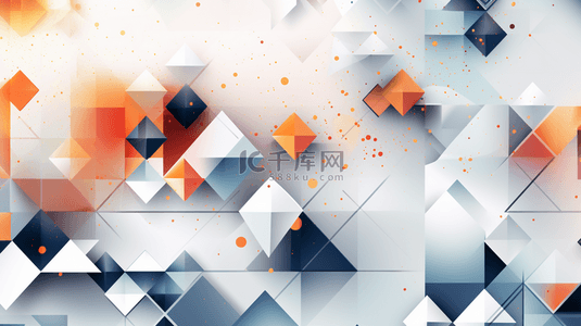 三务公开栏版面背景图片_抽象的正方形白灰科技设计模板，风格简洁大方。