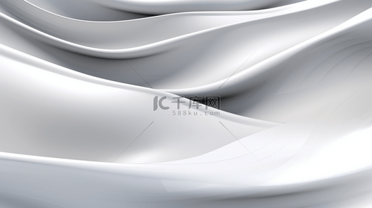 白色条纹波浪背景图片_白色背景上的抽象波浪形状。