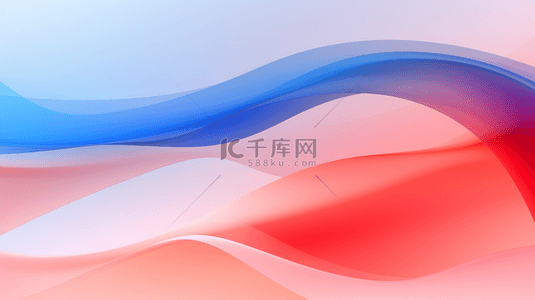 蓝红科技风背景图片_红蓝渐变商务曲线纹理背景22