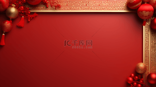 中国红喜庆背景背景图片_红色中国红喜庆春节简约背景31