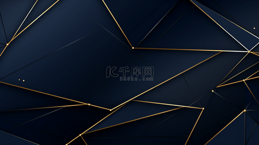蓝色企业封面背景图片_豪华蓝色和金色背景。