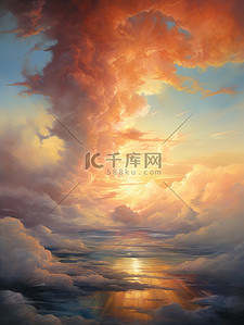 太阳云层背景图片_天空厚厚的云层日落18