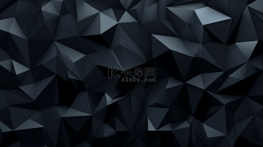 黑色背景，三角几何形状。