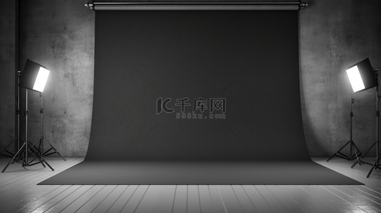 纯色背景图片_抽象豪华模糊墨灰色和黑色渐变，用作展示产品的背景工作室墙。