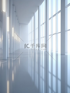 白色现代办公室半透明风格窗户18