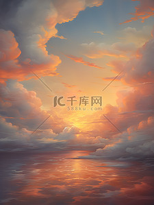 太阳云层背景图片_天空厚厚的云层日落10