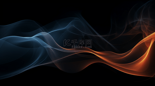 波浪线条背景图片_抽象的分形波火焰背景8