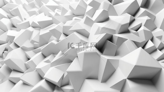 3D纸片白色抽象背景