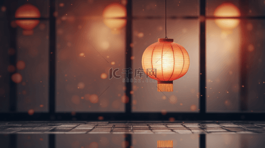 中国风古典灯笼装饰背景2