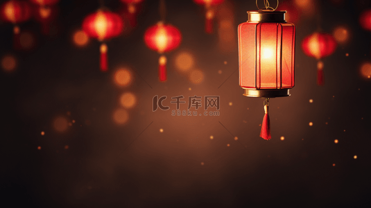 中国吉祥风背景图片_中国风古典灯笼装饰背景32