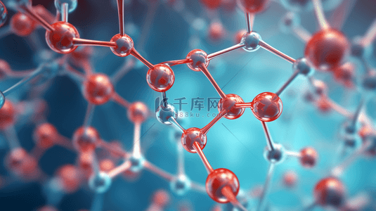 基因分子式背景图片_生物科技分子结构简约背景16