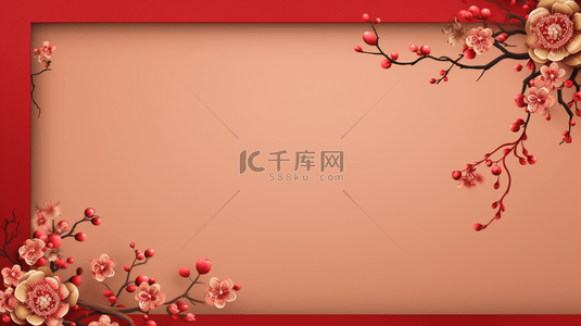 古典中国红背景图片_喜庆中国红简约质感背景11