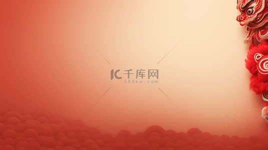中国传统边框纹理背景图片_喜庆中国红简约质感背景16