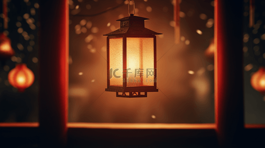中国风古典灯笼装饰背景13