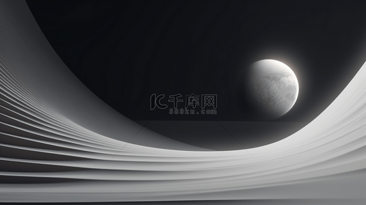 科技宇宙背景图片_沙漠夜空上月亮背景2