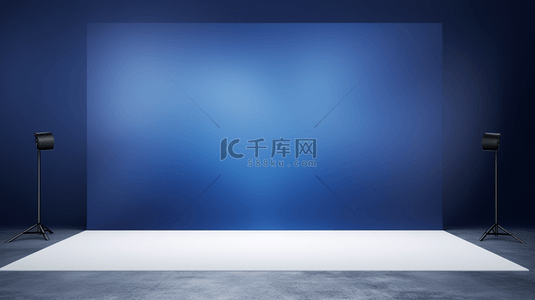 蓝幕布背景图片_现代背景白色暗渐变豪华