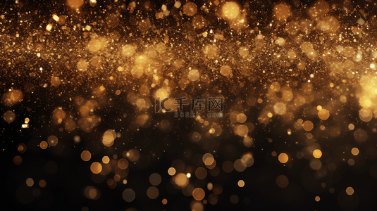 灰尘效果背景图片_抽象豪华背景，带有金色闪光灯、闪耀颗粒和黑色闪耀效果。