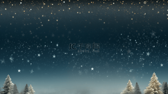 圣诞飘雪背景图片_简约星光飘雪圣诞新年背景9