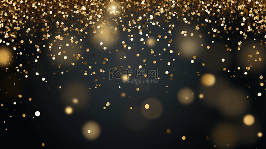金色星星和闪闪发光的背景