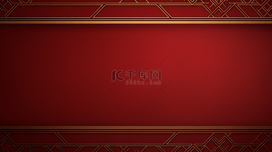 中国风红色春节背景图片_复古红金色新年简约质感背景2