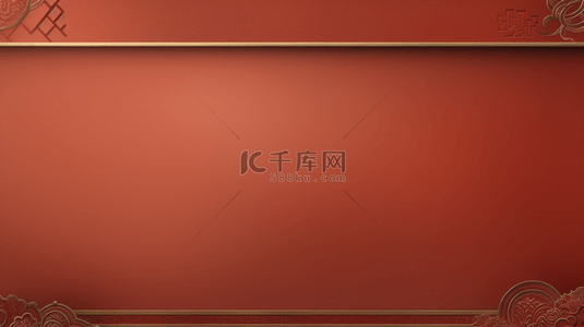 中国风红色春节背景图片_复古红金色新年简约质感背景14