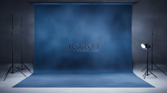 蓝幕布背景图片_现代背景白色暗渐变豪华