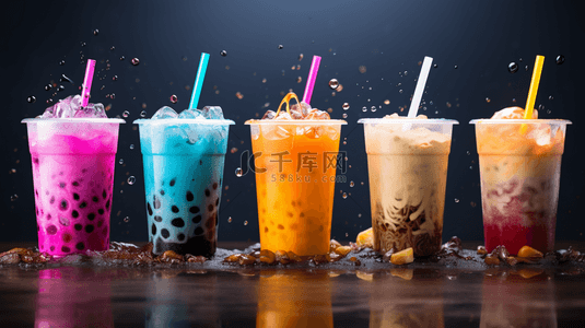 奶茶店招牌背景图片_奶茶饮料喝的图片15