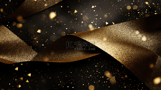 抽象的豪华金色背景，神秘美丽的闪耀金质纹理背景，3D插图。