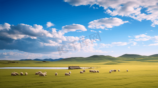 辽阔壮丽的草原美景