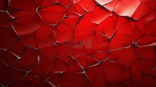 红色破碎玻璃纹理背景9