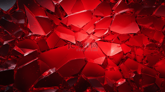 红色破碎玻璃纹理背景10
