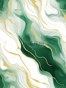 抽象纹路背景图片_绿色烫金大理石纹理抽象背景8