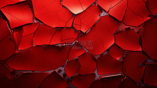 破碎玻璃背景图片_红色破碎玻璃纹理背景1
