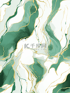 绿色烫金大理石纹理抽象背景12