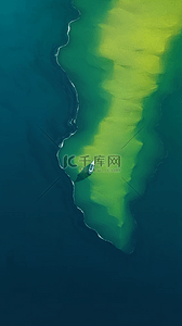秋天背景图片_航拍大海抽象泼洒喷溅黄绿色流动纹理