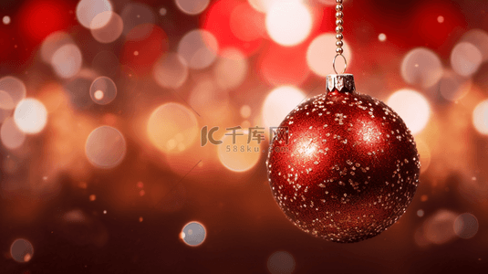 装饰球球背景图片_紫色横幅上的装饰性新年2021圣诞球