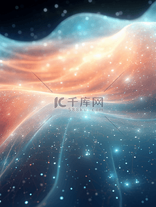 科技感星光未来数字浪潮背景17