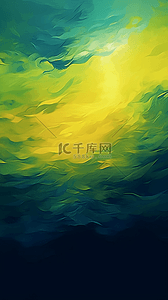 秋天背景图片_航拍大海抽象泼洒喷溅黄绿色流动纹理