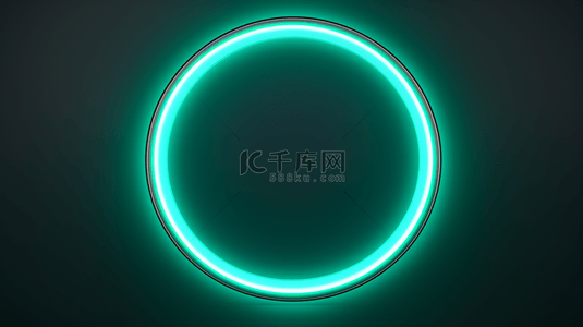 彩色圆圈霓虹灯电商展示框背景2