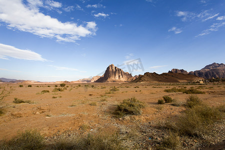 沙漠景观瓦迪朗姆约旦