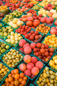 市场上各种西红柿