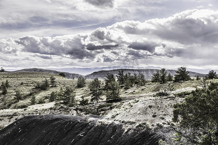 美国蒙大拿州布里奇尔岩层景观