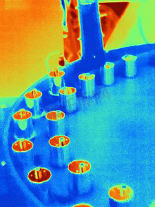 数控机床中热加工零件的热成像