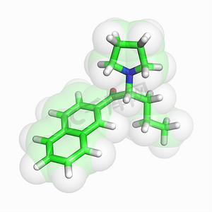 药物分子摄影照片_金黄色葡萄糖酮分子