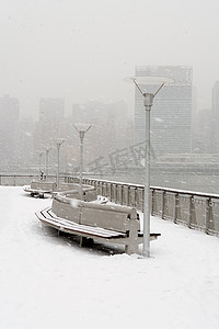 冬天的纽约市纽约美国