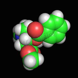 药物分子摄影照片_可卡因分子