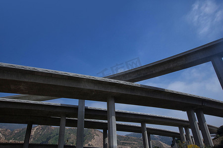 美国加利福尼亚州洛杉矶的高速公路立交桥